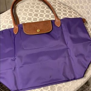 Longchamp La Pliage amethyst tote size LARGE